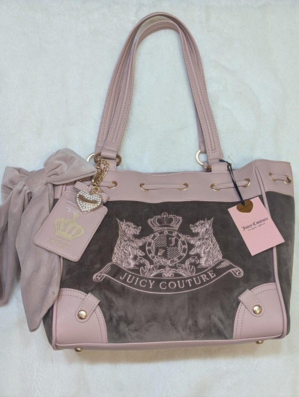 Juicy Couture Classic Scottie Dogs Tote Bag